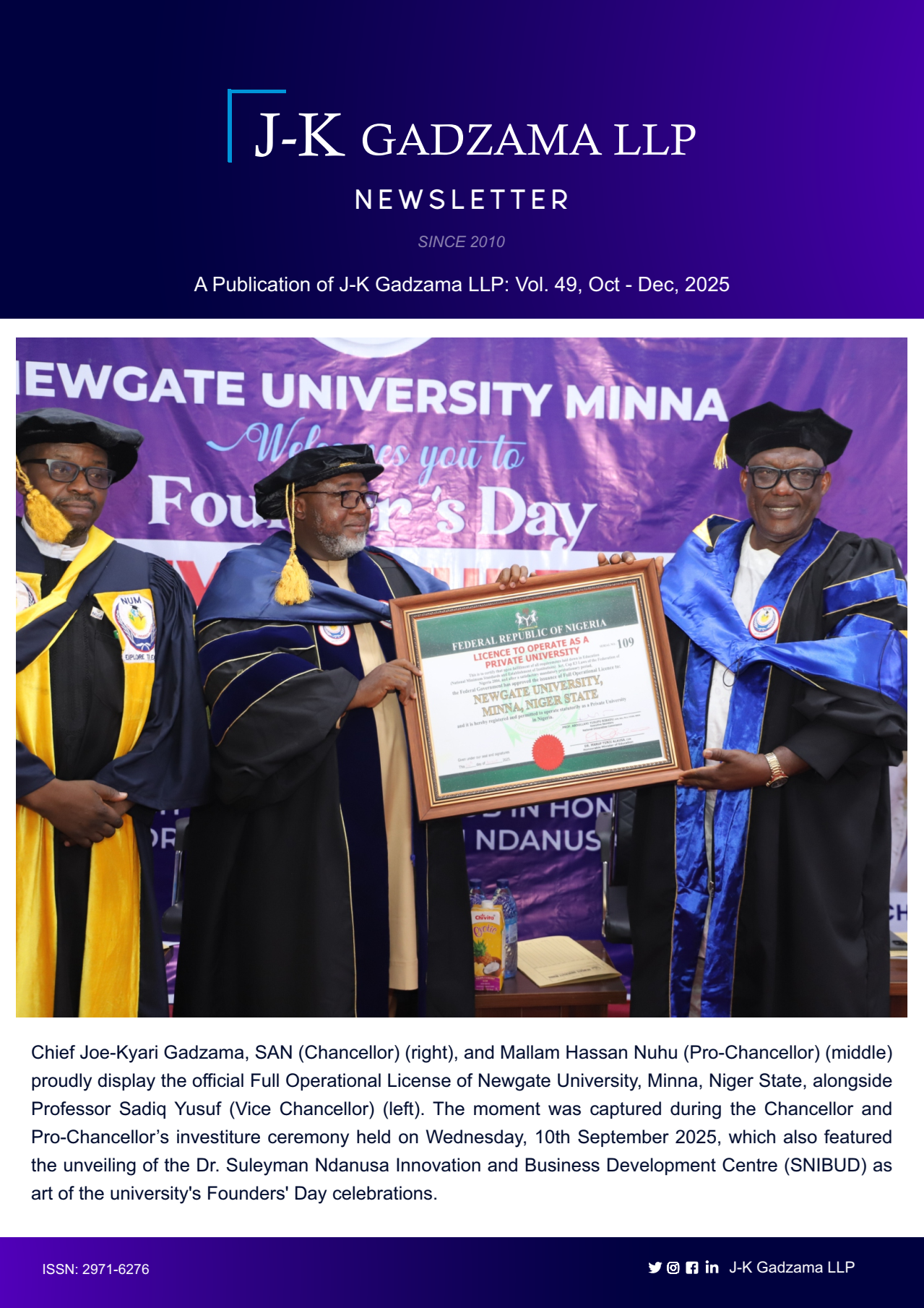 Cover of Vol 49. (Oct. - Dec. 2025)